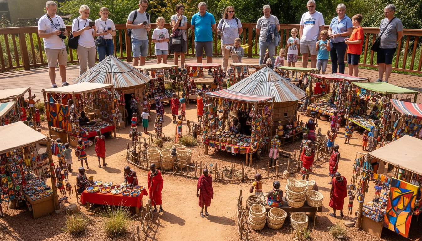 Mercado Maasai no Quênia
