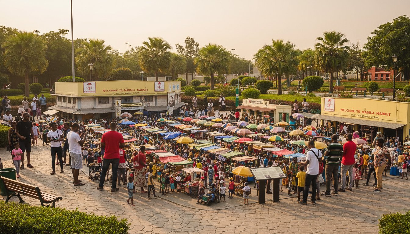 Mercado de Makola em Accra, Gana